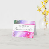 Seras-tu ma carte de proposition Bridesmaid ? (Fleur jaune)