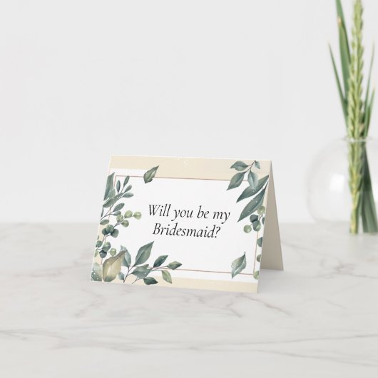 Seras-tu ma carte de proposition Bridesmaid ? (Devant)