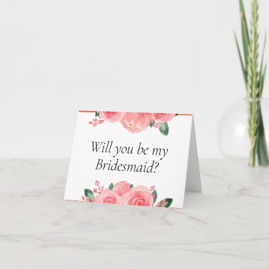 Seras-tu ma carte de proposition Bridesmaid ? (Devant)