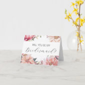 Seras-tu ma carte de proposition Bridesmaid ? (Fleur jaune)