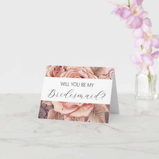Seras-tu ma carte de proposition Bridesmaid ? (Orchidée)