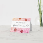 Seras-tu ma carte de proposition Bridesmaid ? (Devant)