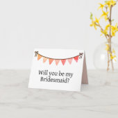 Seras-tu ma carte de proposition Bridesmaid ? (Fleur jaune)