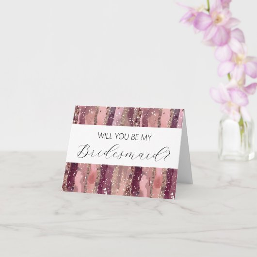 Seras-tu ma carte de proposition Bridesmaid ? (Orchidée)