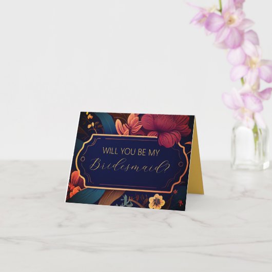 Seras-tu ma carte de proposition Bridesmaid ? (Orchidée)