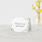 Seras-tu ma carte de proposition Bridesmaid ? (Fleur jaune)