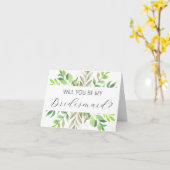 Seras-tu ma carte de proposition Bridesmaid ? (Fleur jaune)