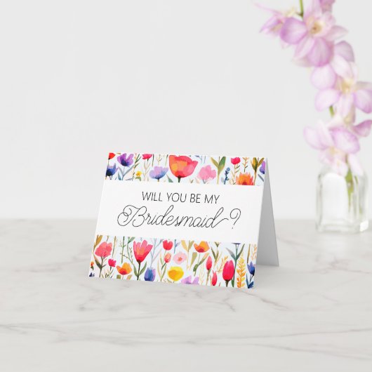 Seras-tu ma carte de proposition Bridesmaid ? (Orchidée)