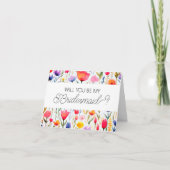 Seras-tu ma carte de proposition Bridesmaid ? (Devant)
