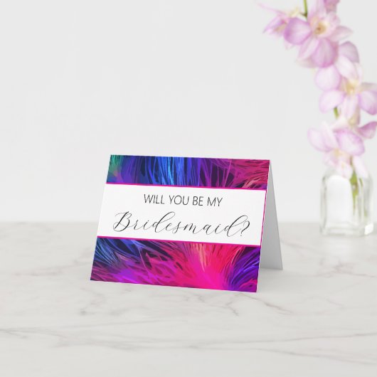 Seras-tu ma carte de proposition Bridesmaid ? (Orchidée)