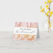 Seras-tu ma carte de proposition Bridesmaid ? (Fleur jaune)