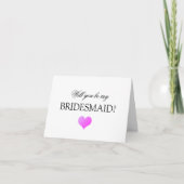 Seras-tu ma carte de proposition Bridesmaid ? (Devant)