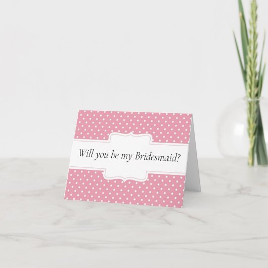 Seras-tu ma carte de proposition Bridesmaid ? (Devant)