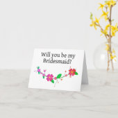 Seras-tu ma carte de proposition Bridesmaid ? (Fleur jaune)