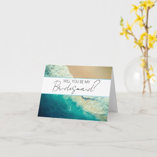 Seras-tu ma carte de proposition Bridesmaid ? (Fleur jaune)