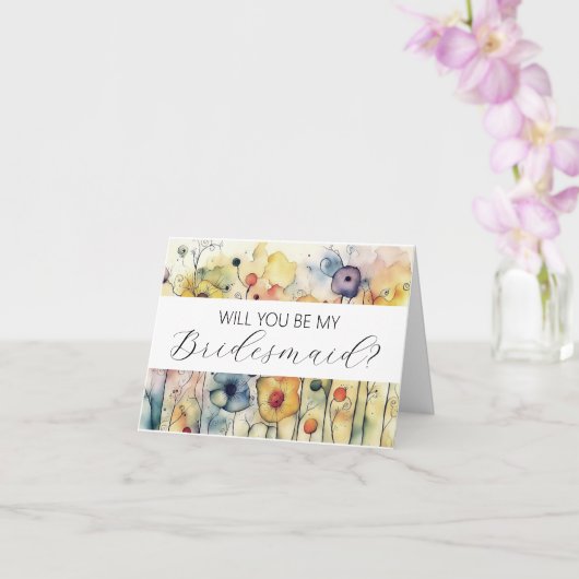 Seras-tu ma carte de proposition Bridesmaid ? (Orchidée)