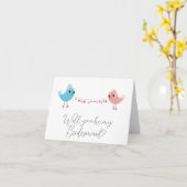 Seras-tu ma carte de proposition Bridesmaid ? (Fleur jaune)