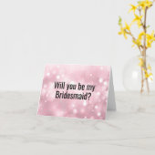 Seras-tu ma carte de proposition Bridesmaid ? (Fleur jaune)