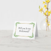 Seras-tu ma carte de proposition Bridesmaid ? (Fleur jaune)