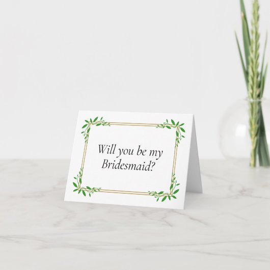 Seras-tu ma carte de proposition Bridesmaid ? (Devant)