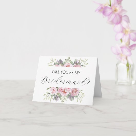 Seras-tu ma carte de proposition Bridesmaid ? (Orchidée)