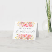 Seras-tu ma carte de proposition Bridesmaid ? (Dos)