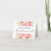 Seras-tu ma carte de proposition Bridesmaid ? (Devant)