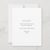 Seras-Tu Ma Carte De Proposition De Photo De Bride (Dos)