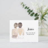 Seras-Tu Ma Carte De Proposition D'Épouse (Debout devant)