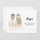 Seras-Tu Ma Carte De Proposition D'Épouse (Devant / Derrière)