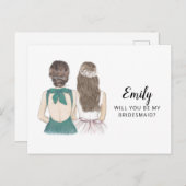 Seras-Tu Ma Carte De Proposition D'Épouse (Devant / Derrière)