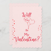 Seras-Tu Ma Carte De Proposition Valentine ? (Devant / Derrière)