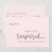 Seras-tu ma carte d'offre de demoiselle d'honneur  (Devant / Derrière)