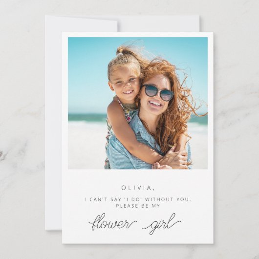 Seras-Tu Ma Carte Fille Fleur ? (Devant)