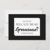 Seras-Tu Ma Carte Groomsman ? (Devant)