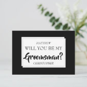 Seras-Tu Ma Carte Groomsman ? (Debout devant)