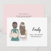 Seras-Tu Ma Carte Plat De Proposition De Servante  (Devant / Derrière)