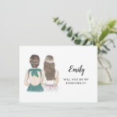 Seras-Tu Ma Carte Plat De Proposition De Servante  (Debout devant)