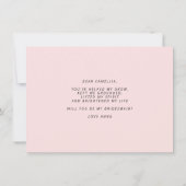 Seras-Tu Ma Carte Plat De Proposition De Servante  (Dos)