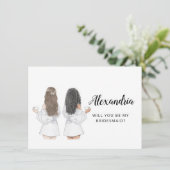 Seras-Tu Ma Carte Plat De Proposition De Servante (Debout devant)