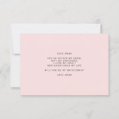 Seras-Tu Ma Carte Plat De Proposition De Servante  (Dos)