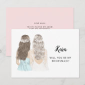 Seras-Tu Ma Carte Plat De Proposition De Servante  (Devant / Derrière)