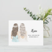 Seras-Tu Ma Carte Plat De Proposition De Servante  (Debout devant)