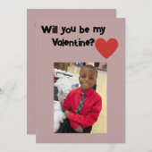 Seras-Tu Ma Carte Plat Valentine ? (Devant / Derrière)