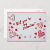 Seras-tu ma carte postale de Saint Valentin ? (Devant / Derrière)