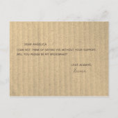 Seras-tu ma demoiselle d'honneur carte Kraft simpl (Dos)