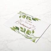 Seras-tu ma demoiselle d'honneur carte postale feu (Rotation)