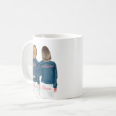 Seras-tu ma demoiselle d'honneur Jean Jacket Mug (Devant gauche)