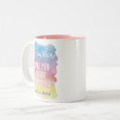 seras-tu ma demoiselle d'honneur mug aquarelle (Devant gauche)