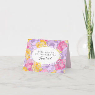 "Seras-Tu Ma Fille Aux Fleurs ?" Carte de vœux